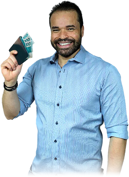Ricardo Melo com dinheiro
