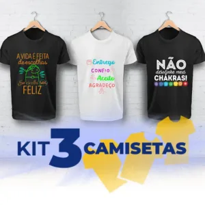 Kit 3 camisetas Ricardo Melo